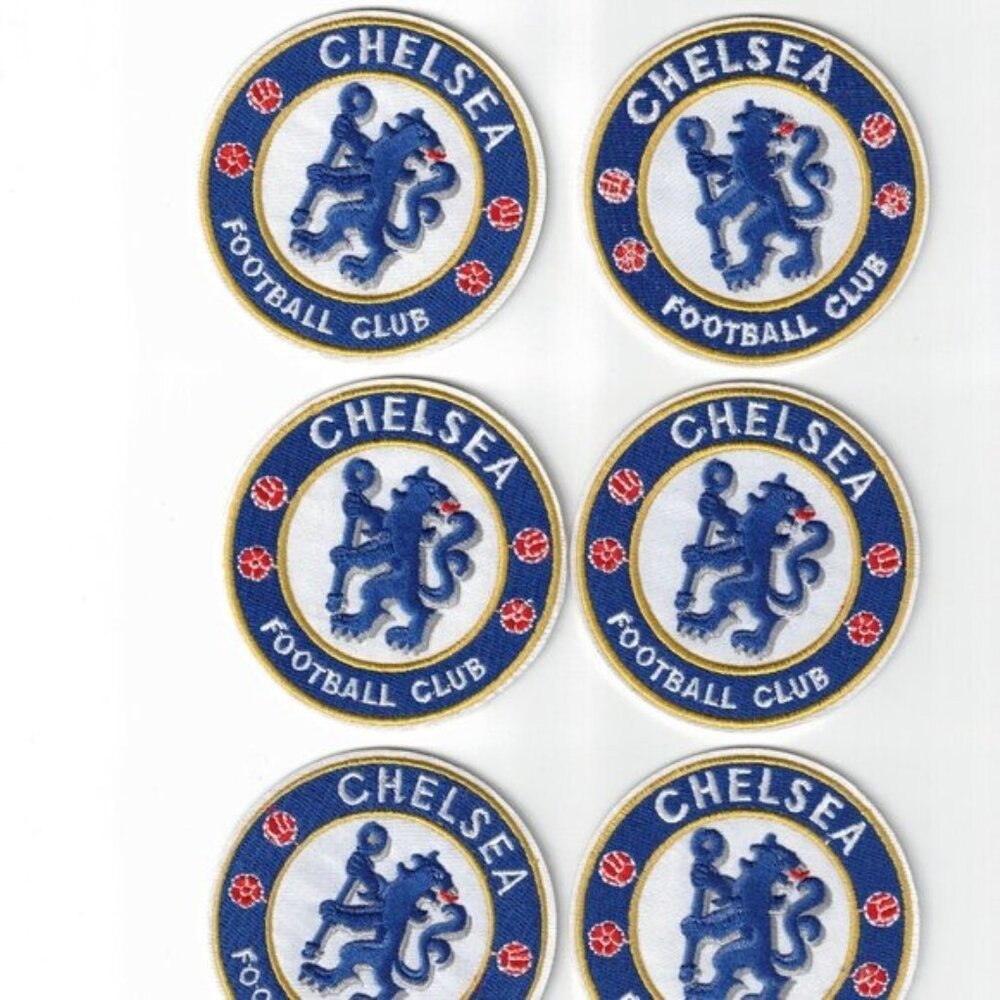 (10) Chelsea Football Club Embroidered 3in Iron / Sew-On Patches